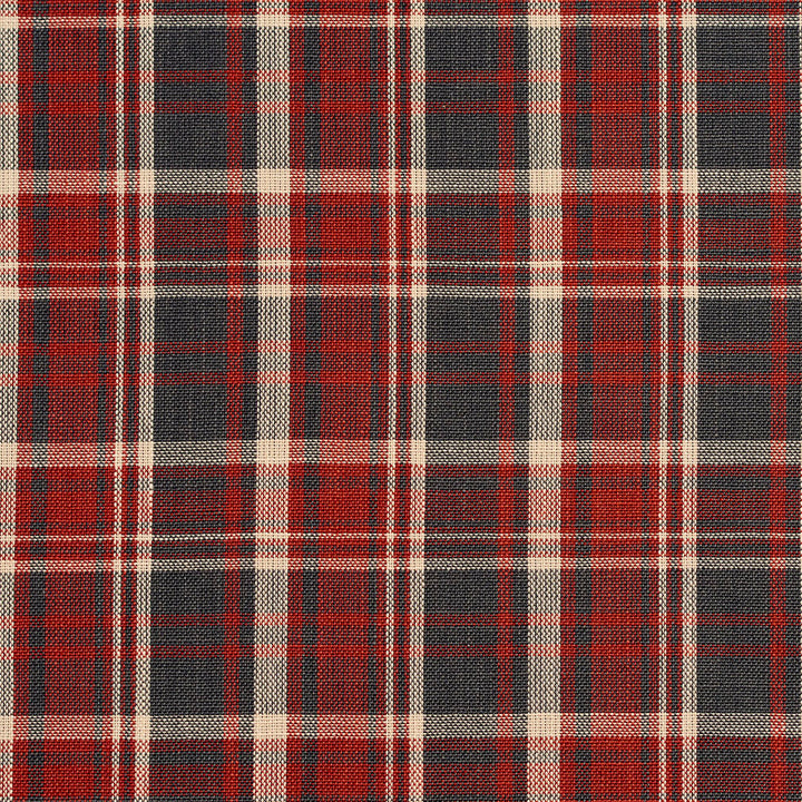 D101 Brick Plaid by Charlotte Designer Fabric Clubhouse Collection 100% Woven Polyester Asia Exceeds 120,000 Wyzenbeek Rubs (Heavy Duty) Horizontal: 3.25" x Vertical: 3.5" 54 Inches - Swanky Fabrics -