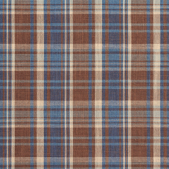 D102 Wedgewood Plaid by Charlotte Designer Fabric Clubhouse Collection 100% Woven Polyester Asia Exceeds 120,000 Wyzenbeek Rubs (Heavy Duty) Horizontal: 3.25" x Vertical: 3.5" 54 Inches - Swanky Fabrics -