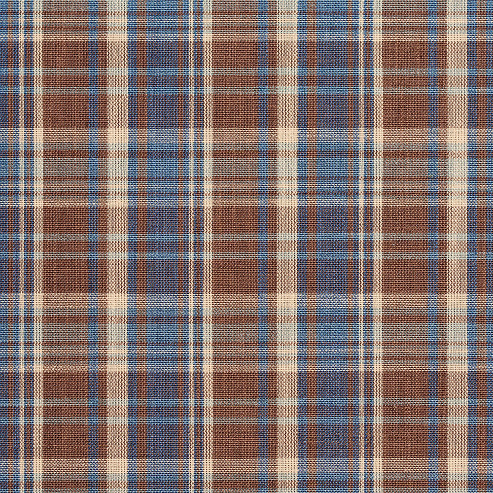 D102 Wedgewood Plaid by Charlotte Designer Fabric Clubhouse Collection 100% Woven Polyester Asia Exceeds 120,000 Wyzenbeek Rubs (Heavy Duty) Horizontal: 3.25" x Vertical: 3.5" 54 Inches - Swanky Fabrics -