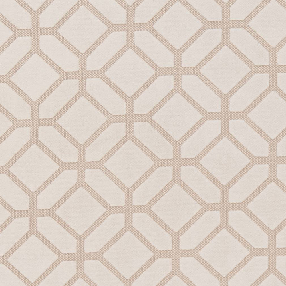 D1066 Ivory Geometric by Charlotte Designer Fabric Microfibers III 74% Cotton, 13% Nylon, 8% Acrylic, 5% Polyurethane Turkey Exceeds 80,000 Wyzenbeek Rubs (Heavy Duty) </p><p>Repeat: Horizontal: 3.5" x Vertical: 3.5" 54 Inches - Swanky Fabrics -