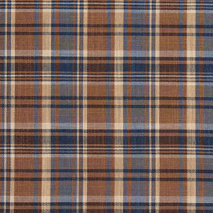 D106 Indigo Plaid by Charlotte Designer Fabric Clubhouse Collection 100% Woven Polyester Asia Exceeds 120,000 Wyzenbeek Rubs (Heavy Duty) Horizontal: 3.25" x Vertical: 3.5" 54 Inches - Swanky Fabrics -