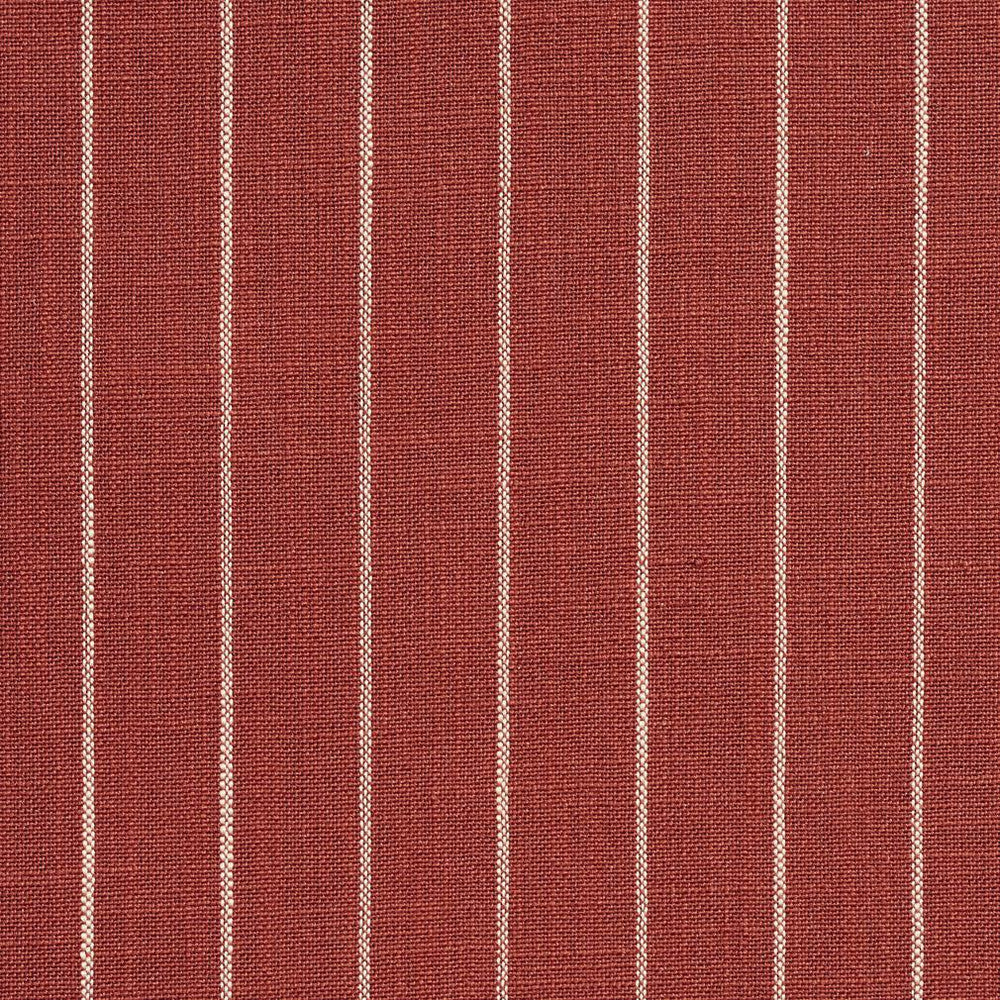 D108 Brick Pinstripe by Charlotte Designer Fabric Clubhouse Collection 100% Woven Polyester Asia Exceeds 120,000 Wyzenbeek Rubs (Heavy Duty) </p><p>Repeat: Horizontal: 1" 54 Inches - Swanky Fabrics -