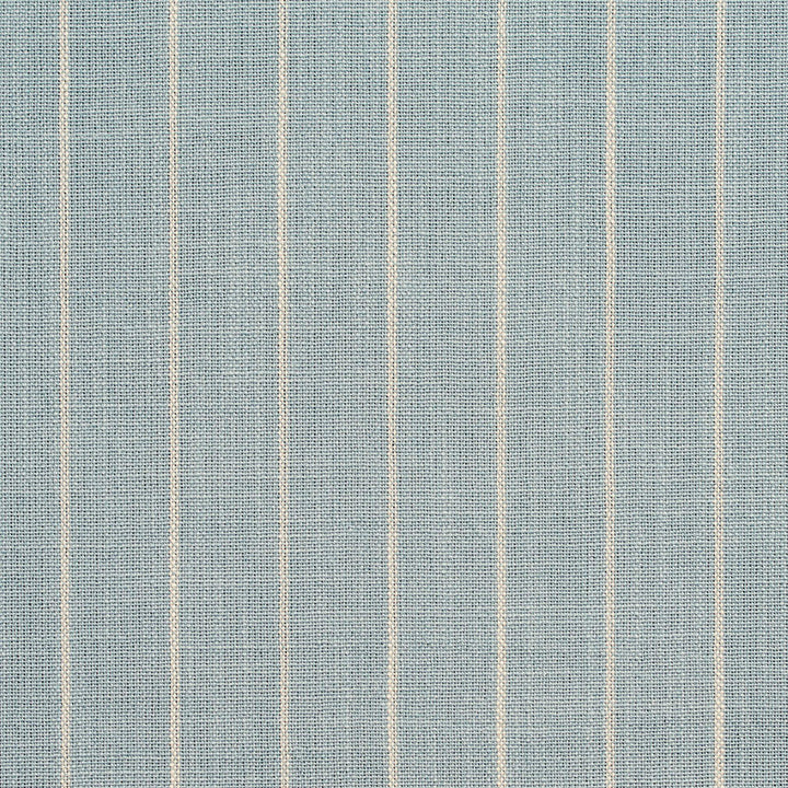 D111 Cornflower Pinstripe by Charlotte Designer Fabric Clubhouse Collection 100% Woven Polyester Asia Exceeds 120,000 Wyzenbeek Rubs (Heavy Duty) Horizontal: 1" 54 Inches - Swanky Fabrics -