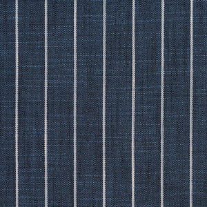 D113 Indigo Pinstripe by Charlotte Designer Fabric