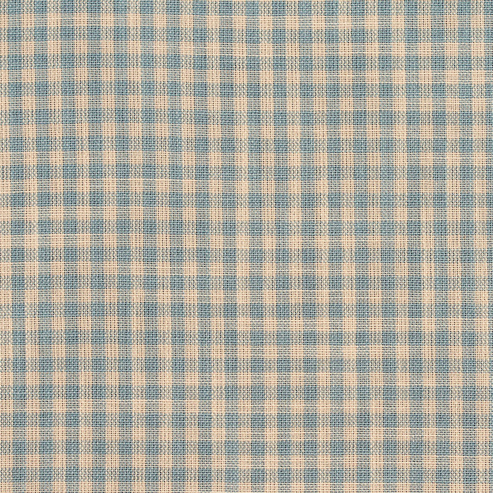 D118 Cornflower Gingham by Charlotte Designer Fabric Clubhouse Collection 100% Woven Polyester Asia Exceeds 120,000 Wyzenbeek Rubs (Heavy Duty) Horizontal: .5" x Vertical: .5" 54 Inches - Swanky Fabrics -