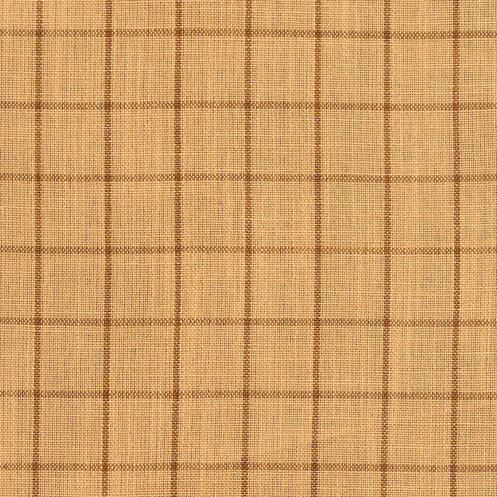 D121 Wheat Checkerboard by Charlotte Designer Fabric Clubhouse Collection 100% Woven Polyester Asia Exceeds 120,000 Wyzenbeek Rubs (Heavy Duty) Horizontal: 1" x Vertical: 1" 54 Inches - Swanky Fabrics -