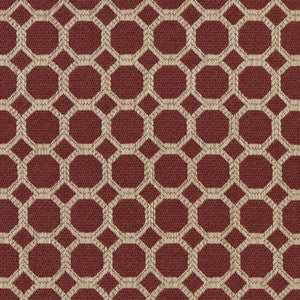 D1226 Burgundy Honeycomb by Charlotte Designer Fabric