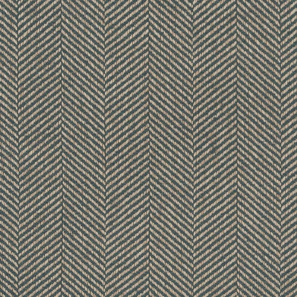 D1235 Jade Chevron by Charlotte Designer Fabric Mid Century Textures 100% Woven Polyester China Exceeds 100,000 Wyzenbeek Rubs (Heavy Duty) Horizontal 2.75" 54 Inches - Swanky Fabrics -