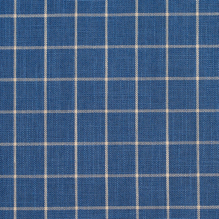 D123 Wedgewood Checkerboard by Charlotte Designer Fabric Clubhouse Collection 100% Woven Polyester Asia Exceeds 120,000 Wyzenbeek Rubs (Heavy Duty) Horizontal: 1" x Vertical: 1" 54 Inches - Swanky Fabrics -