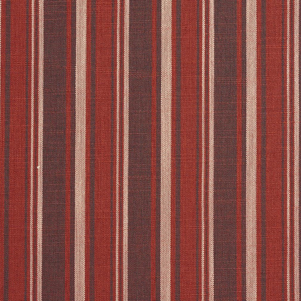 D129 Brick Stripe by Charlotte Designer Fabric Clubhouse Collection 100% Woven Polyester Asia Exceeds 120,000 Wyzenbeek Rubs (Heavy Duty) Horizontal: 3.75" 54 Inches - Swanky Fabrics -