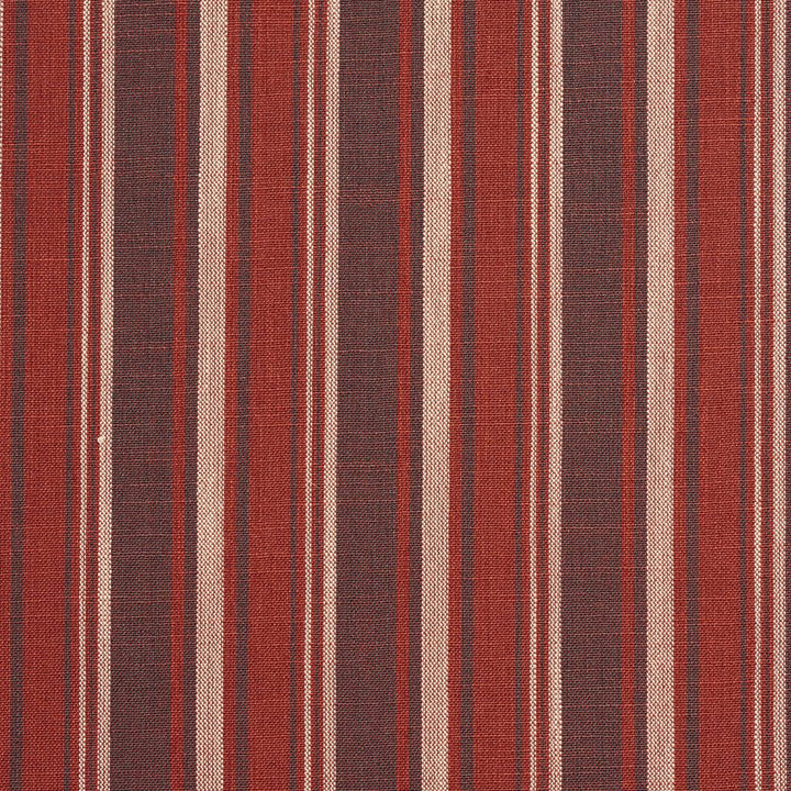 D129 Brick Stripe by Charlotte Designer Fabric Clubhouse Collection 100% Woven Polyester Asia Exceeds 120,000 Wyzenbeek Rubs (Heavy Duty) Horizontal: 3.75" 54 Inches - Swanky Fabrics -
