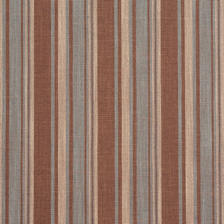 D132 Cornflower Stripe by Charlotte Designer Fabric Clubhouse Collection 100% Woven Polyester Asia Exceeds 120,000 Wyzenbeek Rubs (Heavy Duty) Horizontal: 3.75" 54 Inches - Swanky Fabrics -