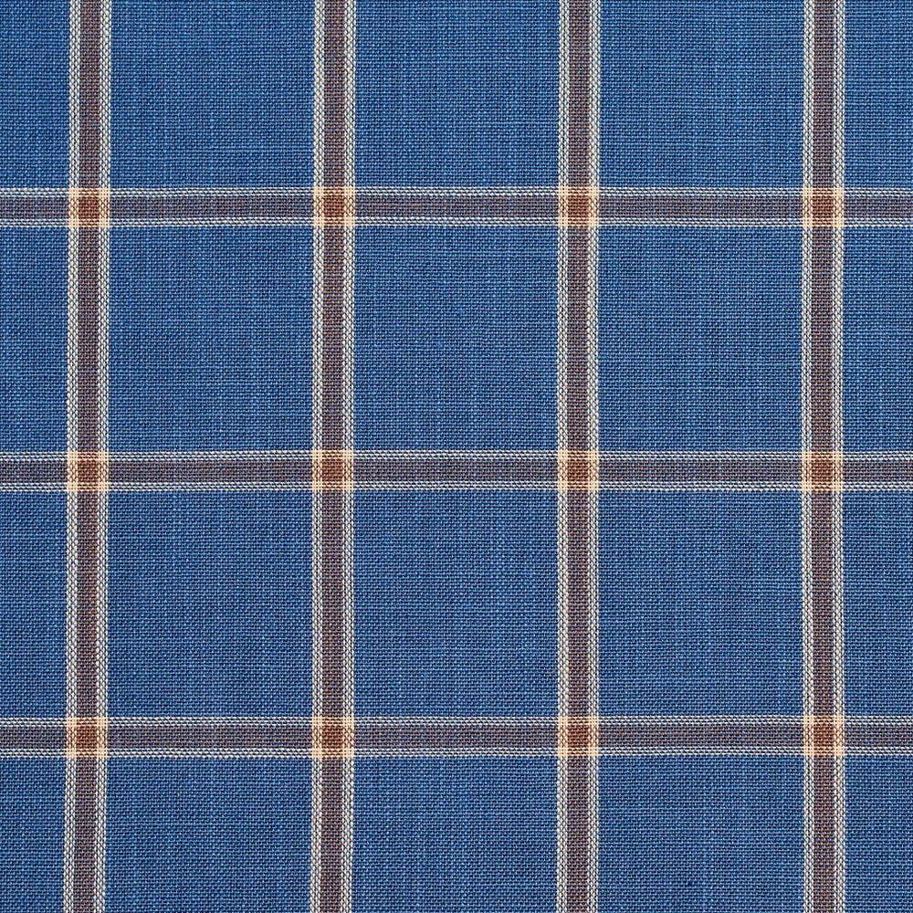 D137 Wedgewood Windowpane by Charlotte Designer Fabric Clubhouse Collection 100% Woven Polyester Asia Exceeds 120,000 Wyzenbeek Rubs (Heavy Duty) </p><p>Repeat: Horizontal: 2.75" x Vertical: 2.75" 54 Inches - Swanky Fabrics -