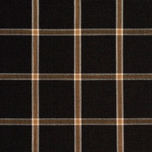 D138 Onyx Windowpane by Charlotte Designer Fabric