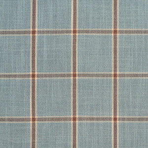 D139 Cornflower Windowpane by Charlotte Designer Fabric