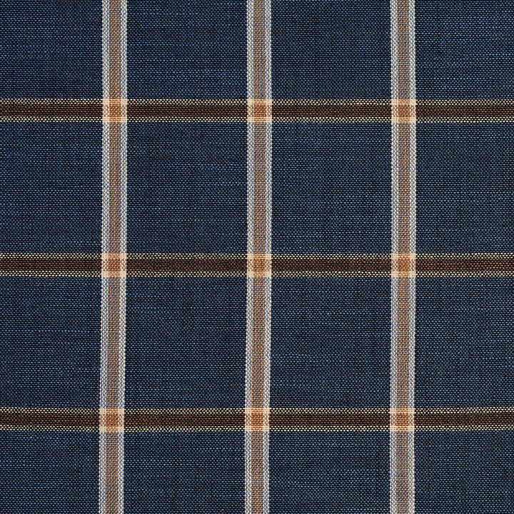 D141 Indigo Windowpane by Charlotte Designer Fabric Clubhouse Collection 100% Woven Polyester Asia Exceeds 120,000 Wyzenbeek Rubs (Heavy Duty) </p><p>Repeat: Horizontal: 2.75" x Vertical: 2.75" 54 Inches - Swanky Fabrics -