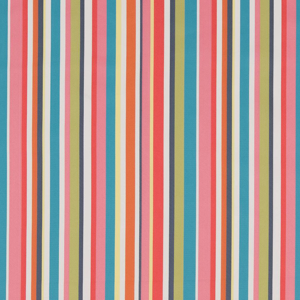 D1425 Festival Stripe by Charlotte Designer Fabric Vibrant Wovens 100% Woven Polypropylene Europe Exceeds 100,000 Wyzenbeek Rubs (Heavy Duty) Vertical 9.5" 54 Inches - Swanky Fabrics -