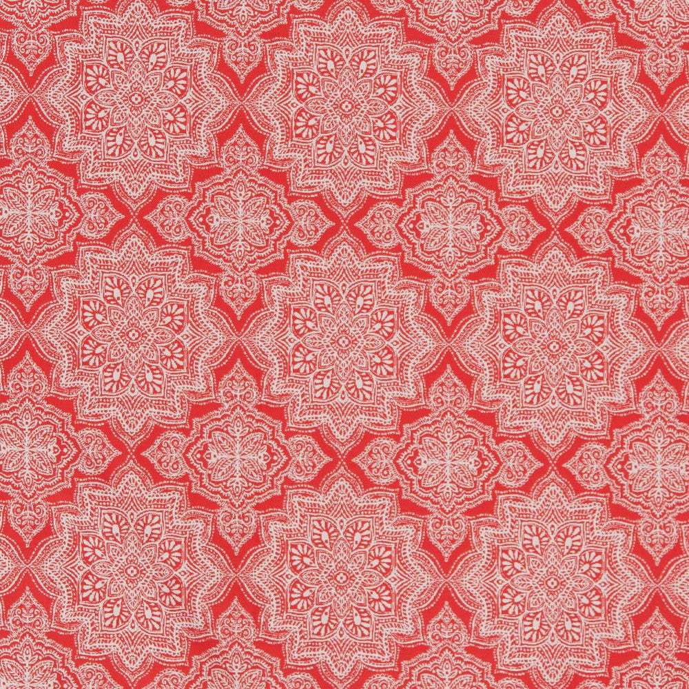 D1431 Fiesta Mandala by Charlotte Designer Fabric Vibrant Wovens 100% Woven Polypropylene Europe Exceeds 100,000 Wyzenbeek Rubs (Heavy Duty) Horizontal 6" x Vertical 7" 54 Inches - Swanky Fabrics -