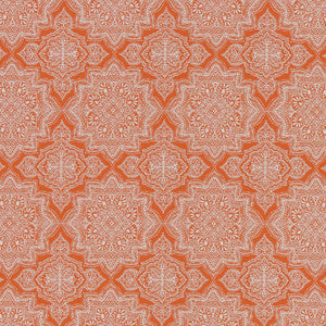 D1435 Tangerine Mandala by Charlotte Designer Fabric