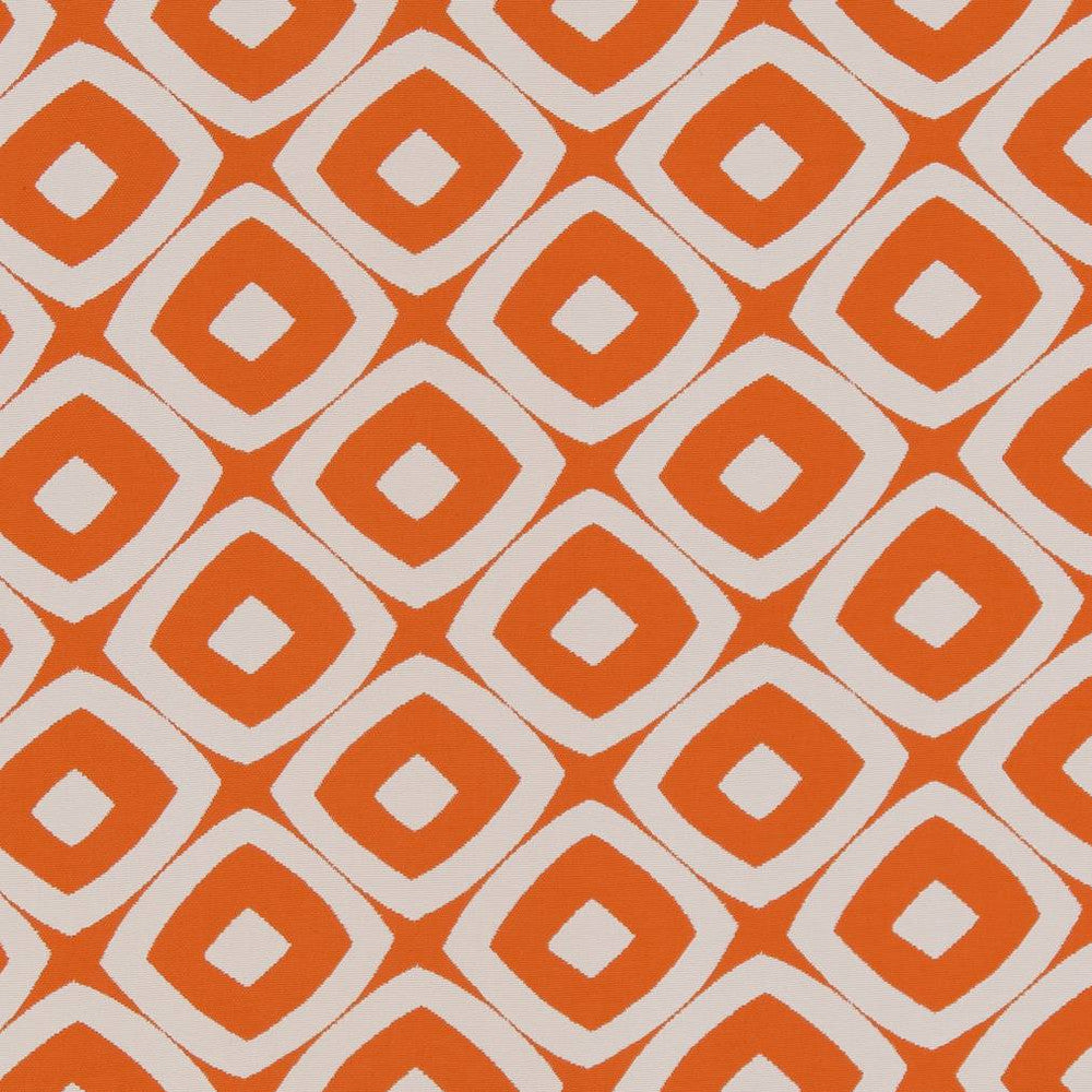 D1457 Tangerine Mayan by Charlotte Designer Fabric Vibrant Wovens 100% Woven Polypropylene Europe Exceeds 100,000 Wyzenbeek Rubs (Heavy Duty) Horizontal 4.5" x Vertical 4" 54 Inches - Swanky Fabrics -