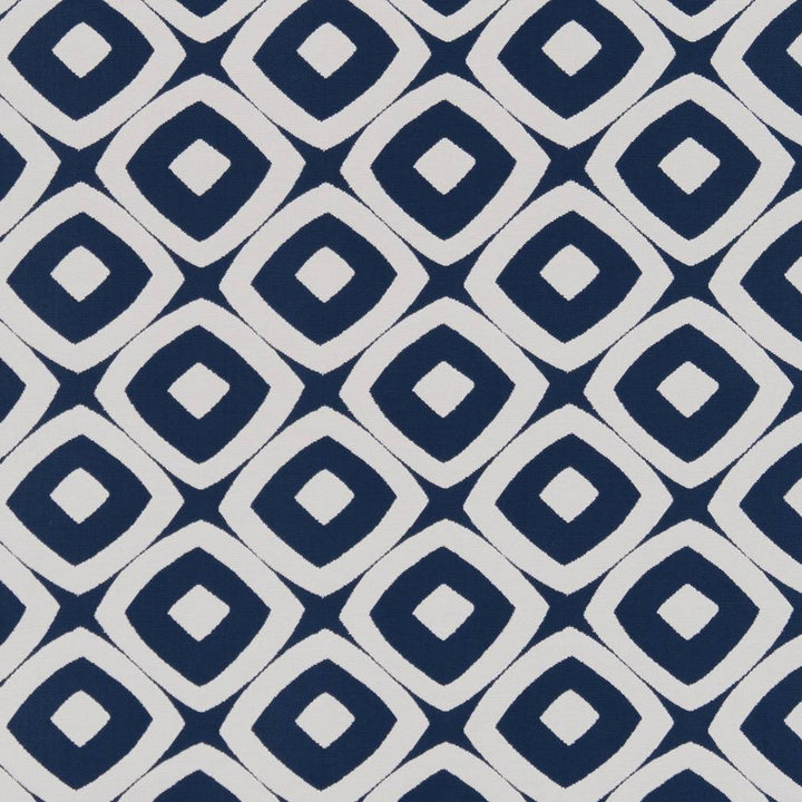 D1458 Indigo Mayan by Charlotte Designer Fabric Vibrant Wovens 100% Woven Polypropylene Europe Exceeds 100,000 Wyzenbeek Rubs (Heavy Duty) Horizontal 4.5" x Vertical 4" 54 Inches - Swanky Fabrics -