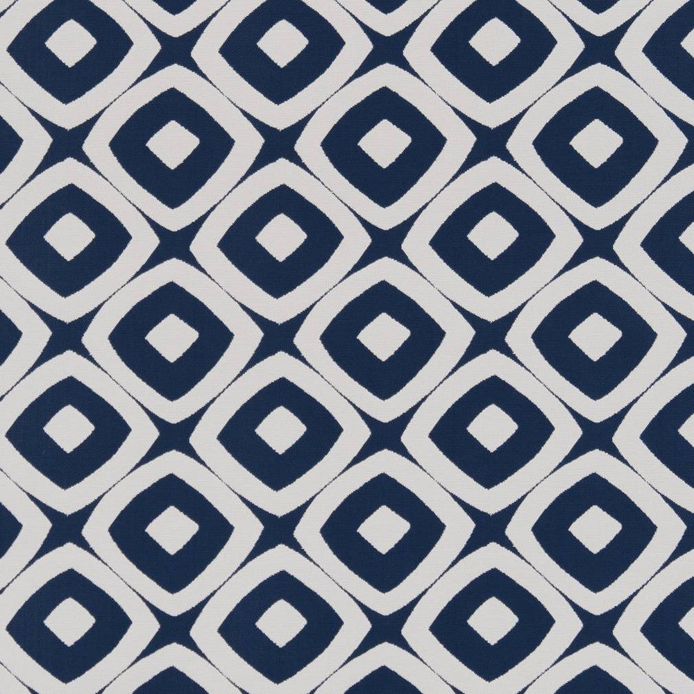 D1458 Indigo Mayan by Charlotte Designer Fabric Vibrant Wovens 100% Woven Polypropylene Europe Exceeds 100,000 Wyzenbeek Rubs (Heavy Duty) Horizontal 4.5" x Vertical 4" 54 Inches - Swanky Fabrics -