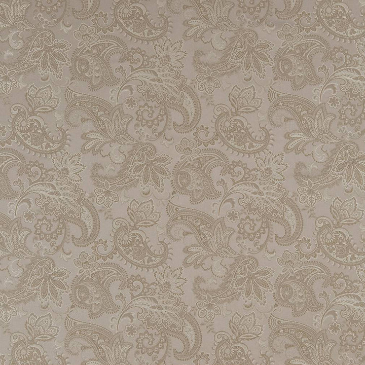 D1558 Pewter Paisley by Charlotte Designer Fabric Elegant Damasks 100% Woven Polyester Turkey Exceeds 50,000 Wyzenbeek Rubs (Heavy Duty) Horizontal 14" x Vertical 15" 54 Inches - Swanky Fabrics -