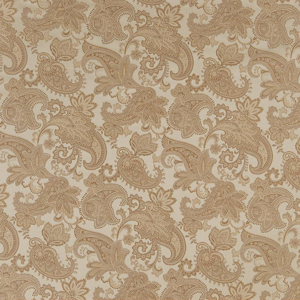 D1559 Parchment Paisley by Charlotte Designer Fabric Elegant Damasks 100% Woven Polyester Turkey Exceeds 50,000 Wyzenbeek Rubs (Heavy Duty) </p><p>Repeat: Horizontal: 14" x Vertical: 15" 54 Inches - Swanky Fabrics -
