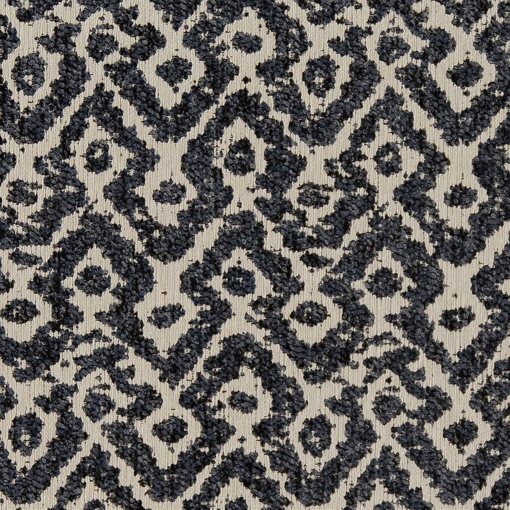 D1630 Delft by Charlotte Designer Fabric Eco Patterns 100% Woven Polypropylene Made In USA Exceeds 60,000 Wyzenbeek Rubs (Heavy Duty) Horizontal 5.5" x Vertical 7" 54 Inches - Swanky Fabrics -