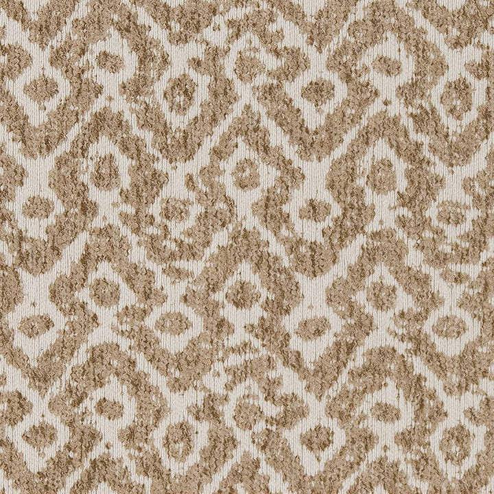 D1631 Ecru by Charlotte Designer Fabric Eco Patterns 100% Woven Polypropylene Made In USA Exceeds 60,000 Wyzenbeek Rubs (Heavy Duty) Horizontal 5.5" x Vertical 7" 54 Inches - Swanky Fabrics -