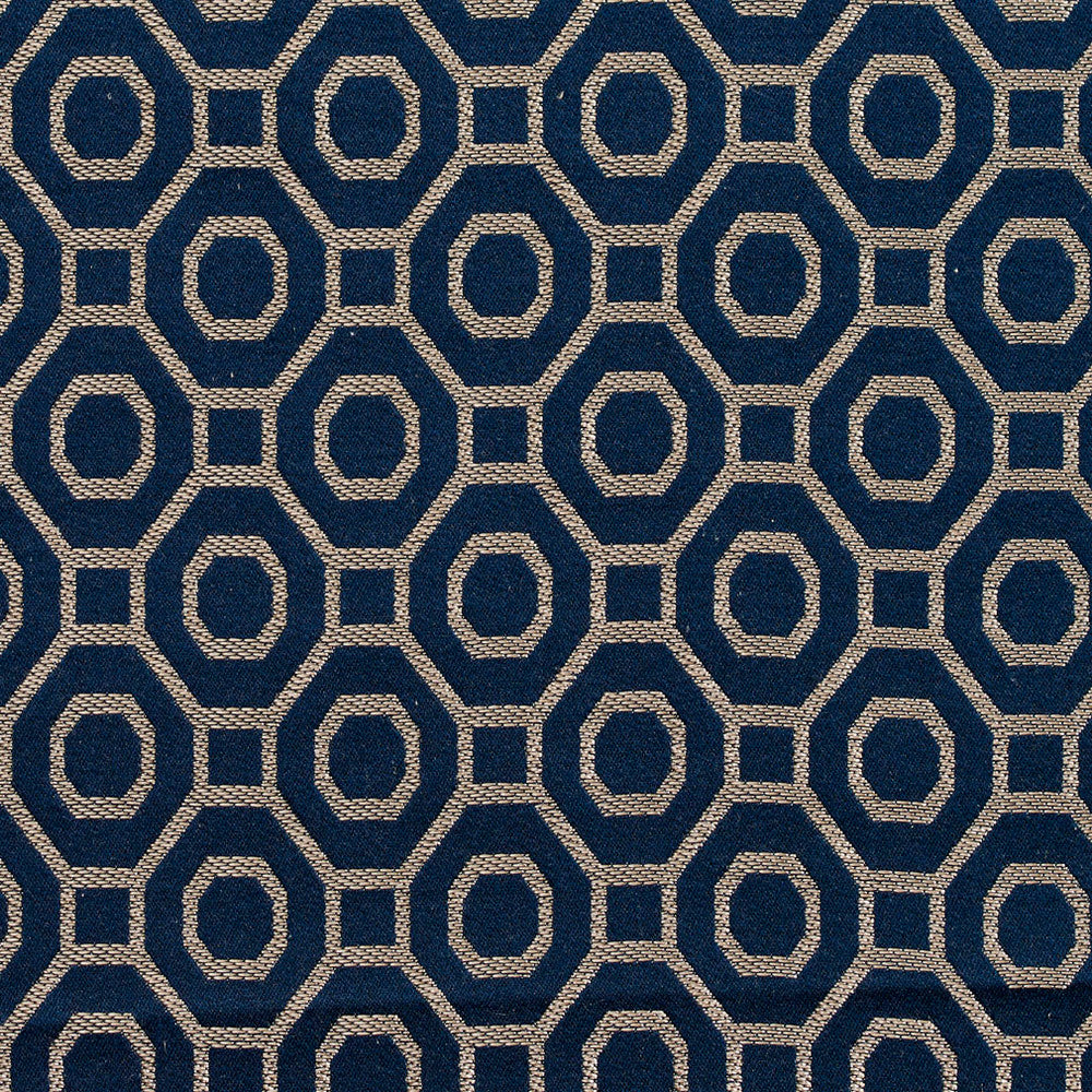 D169 Sapphire by Charlotte Designer Fabric Sateens 100% Woven Polyester Asia Exceeds 100,000 Wyzenbeek Rubs (Heavy Duty) </p><p>Repeat: Horizontal: 2" x Vertical: 2.25" 54 Inches - Swanky Fabrics -