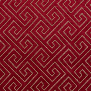 D172 Merlot Greek Key by Charlotte Designer Fabric