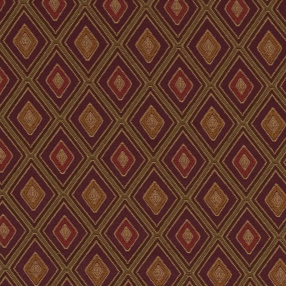 D1806 Aubergine Margot by Charlotte Designer Fabric Vintage Elegance 100% Woven Polyester Asia Exceeds 120,000 Wyzenbeek Rubs (Heavy Duty) </p><p>Repeat: Horizontal: 2" x Vertical: 2.5" 54 Inches - Swanky Fabrics -