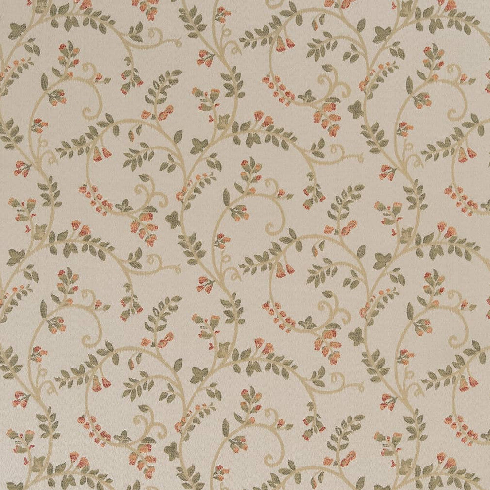 D1810 Garden Nicolette by Charlotte Designer Fabric Vintage Elegance 100% Woven Polyester Asia Exceeds 120,000 Wyzenbeek Rubs (Heavy Duty) </p><p>Repeat: Horizontal: 15" x Vertical: 9" 54 Inches - Swanky Fabrics -