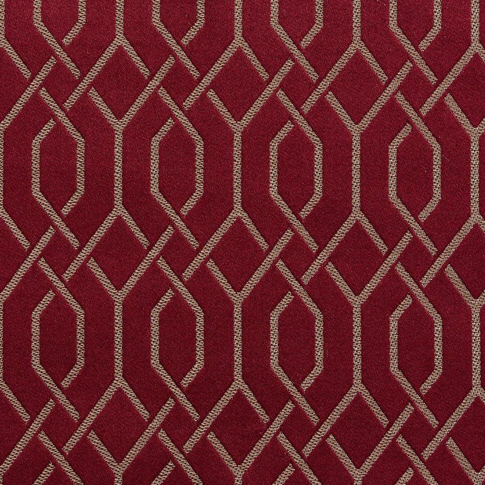 D182 Merlot Lattice by Charlotte Designer Fabric Sateens 100% Woven Polyester Asia Exceeds 100,000 Wyzenbeek Rubs (Heavy Duty) </p><p>Repeat: Horizontal: 2" x Vertical: 2.75" 54 Inches - Swanky Fabrics -