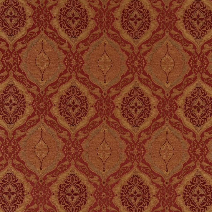 D1832 Sienna Antoinette by Charlotte Designer Fabric Vintage Elegance 100% Woven Polyester Asia Exceeds 120,000 Wyzenbeek Rubs (Heavy Duty) </p><p>Repeat: Horizontal: 7" x Vertical: 10" 54 Inches - Swanky Fabrics -
