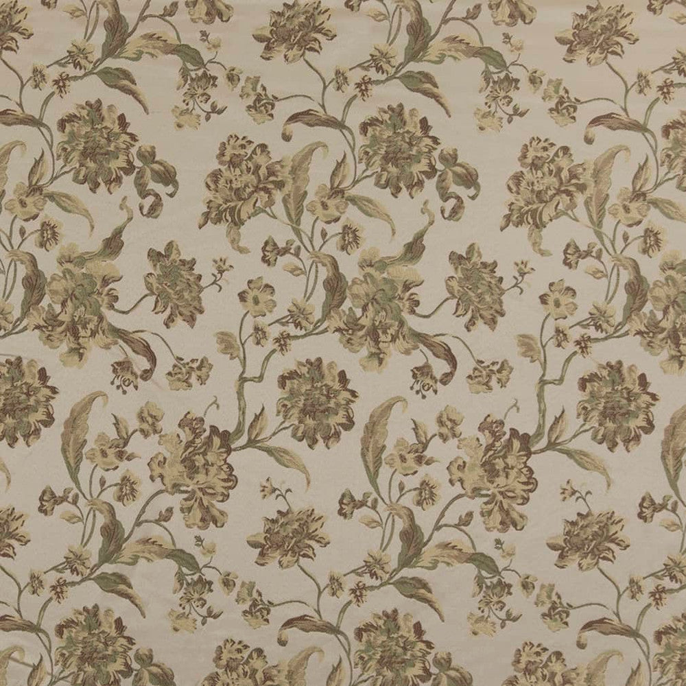 D1843 Prairie Cecile by Charlotte Designer Fabric Vintage Elegance 100% Woven Polyester Asia Exceeds 120,000 Wyzenbeek Rubs (Heavy Duty) </p><p>Repeat: Horizontal: 14.5" x Vertical: 24.5" 54 Inches - Swanky Fabrics -