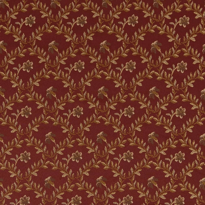 D1846 Currant Juliet by Charlotte Designer Fabric Vintage Elegance 100% Woven Polyester Asia Exceeds 120,000 Wyzenbeek Rubs (Heavy Duty) </p><p>Repeat: Horizontal: 4" x Vertical: 3.25" 54 Inches - Swanky Fabrics -