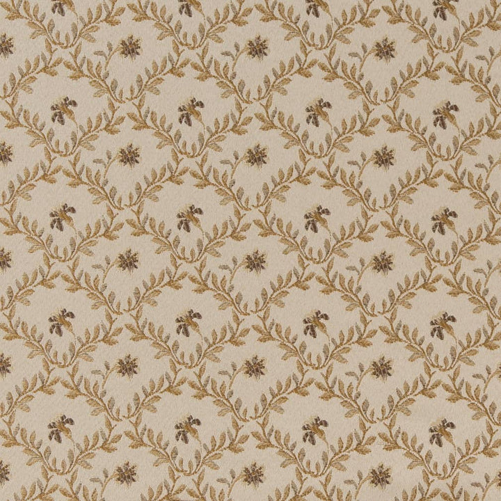 D1847 Champagne Juliet by Charlotte Designer Fabric Vintage Elegance 100% Woven Polyester Asia Exceeds 120,000 Wyzenbeek Rubs (Heavy Duty) </p><p>Repeat: Horizontal: 4" x Vertical: 3.25" 54 Inches - Swanky Fabrics -