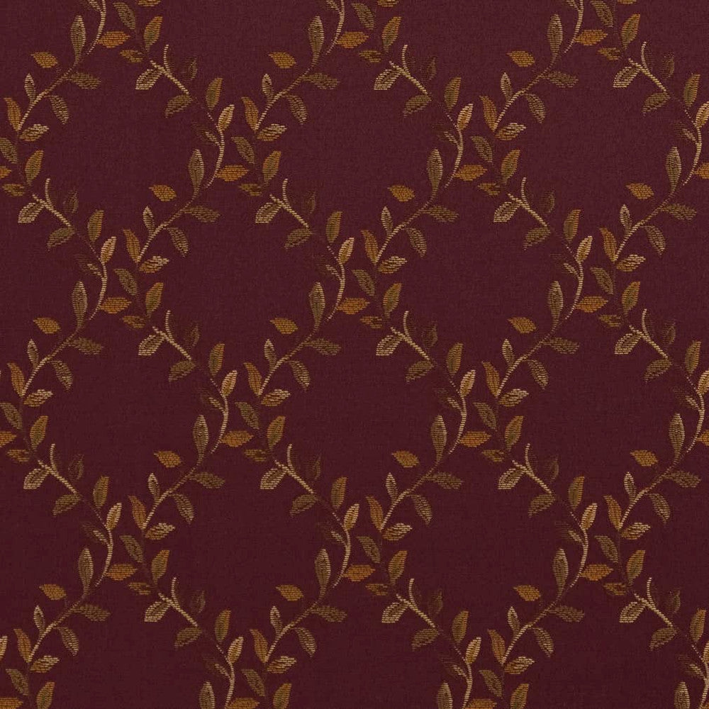 D1857 Aubergine Ella by Charlotte Designer Fabric Vintage Elegance 100% Woven Polyester Asia Exceeds 120,000 Wyzenbeek Rubs (Heavy Duty) </p><p>Repeat: Horizontal: 5" x Vertical: 5.5" 54 Inches - Swanky Fabrics -