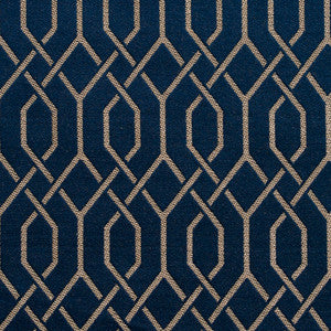 D189 Sapphire Lattice by Charlotte Designer Fabric