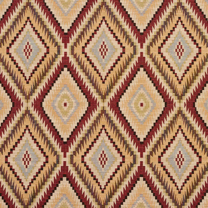 D2005 Veranda by Charlotte Designer Fabric Southwest 82% Polyester, 18% Cotton Asia Exceeds 90,000 Wyzenbeek Rubs (Heavy Duty) </p><p>Repeat: Horizontal: 7" x Vertical: 10" 54 Inches - Swanky Fabrics -