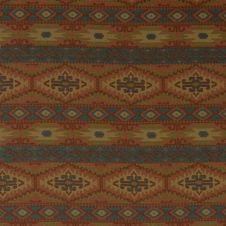 D2009 Leather by Charlotte Designer Fabric Southwest 62% Cotton, 38% Polyester Made In USA Exceeds 100,000 Wyzenbeek Rubs (Heavy Duty) </p><p>Repeat: Horizontal: 7" x Vertical: 11" 54 Inches - Swanky Fabrics -