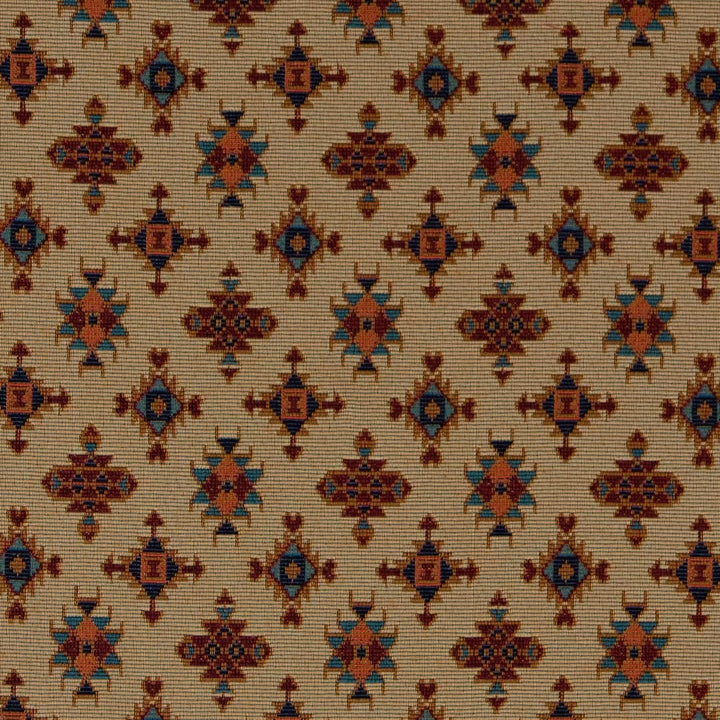 D2013 Parchment by Charlotte Designer Fabric Southwest 62% Cotton, 38% Polyester Made In USA Exceeds 100,000 Wyzenbeek Rubs (Heavy Duty) </p><p>Repeat: Horizontal: 6" x Vertical: 7" 54 Inches - Swanky Fabrics -