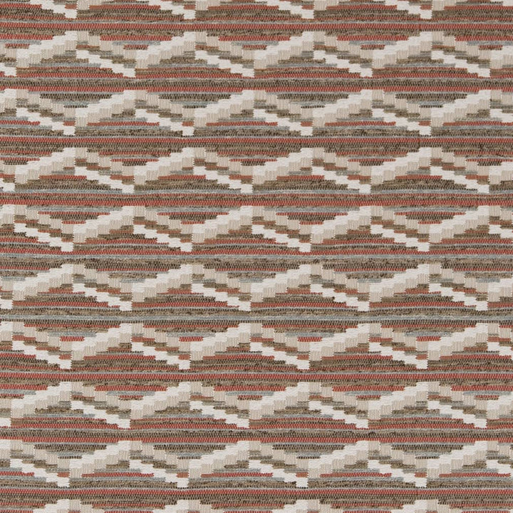 D2022 Clay by Charlotte Designer Fabric Southwest 96% Woven Polypropylene, 4% Polyester Made In USA Exceeds 60,000 Wyzenbeek Rubs (Heavy Duty) </p><p>Repeat: Horizontal: 5" x Vertical: 5" 54 Inches - Swanky Fabrics -