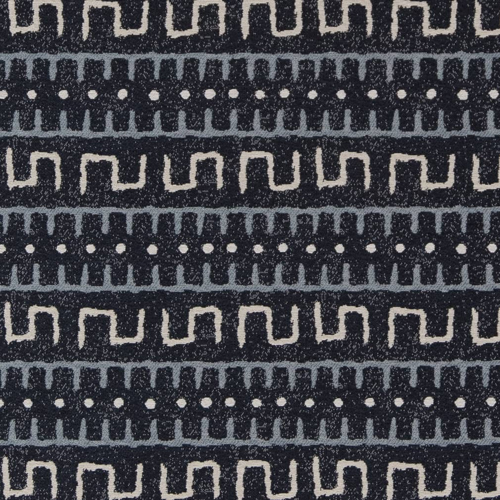 D2031 Indigo by Charlotte Designer Fabric Southwest 100% Polypropylene Made In USA Exceeds 60,000 Wyzenbeek Rubs (Heavy Duty) </p><p>Repeat: Horizontal: 5" x Vertical: 5" 54 Inches - Swanky Fabrics -