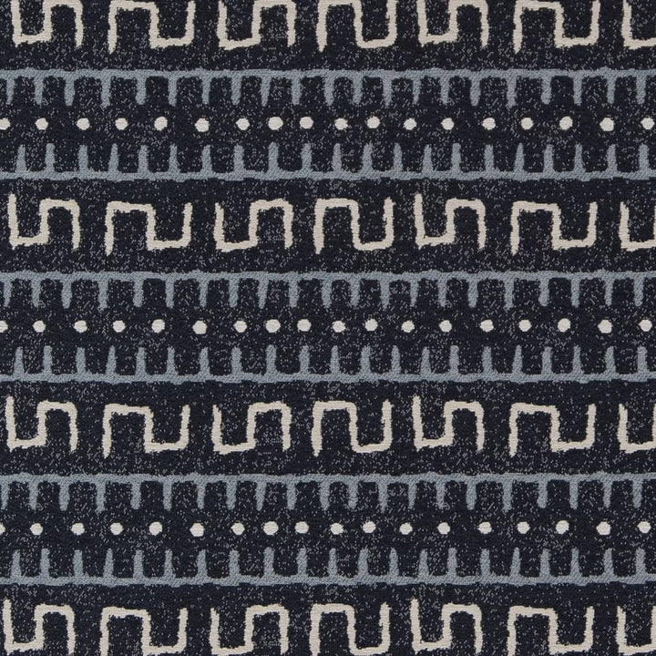 D2031 Indigo by Charlotte Designer Fabric Southwest 100% Polypropylene Made In USA Exceeds 60,000 Wyzenbeek Rubs (Heavy Duty) </p><p>Repeat: Horizontal: 5" x Vertical: 5" 54 Inches - Swanky Fabrics -