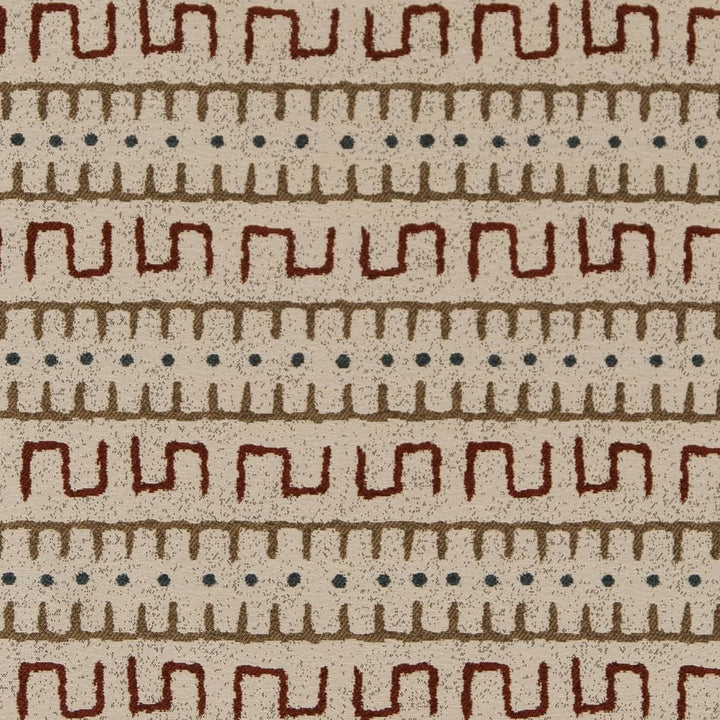 D2032 Brick by Charlotte Designer Fabric Southwest 100% Polypropylene Made In USA Exceeds 60,000 Wyzenbeek Rubs (Heavy Duty) </p><p>Repeat: Horizontal: 5" x Vertical: 5" 54 Inches - Swanky Fabrics -