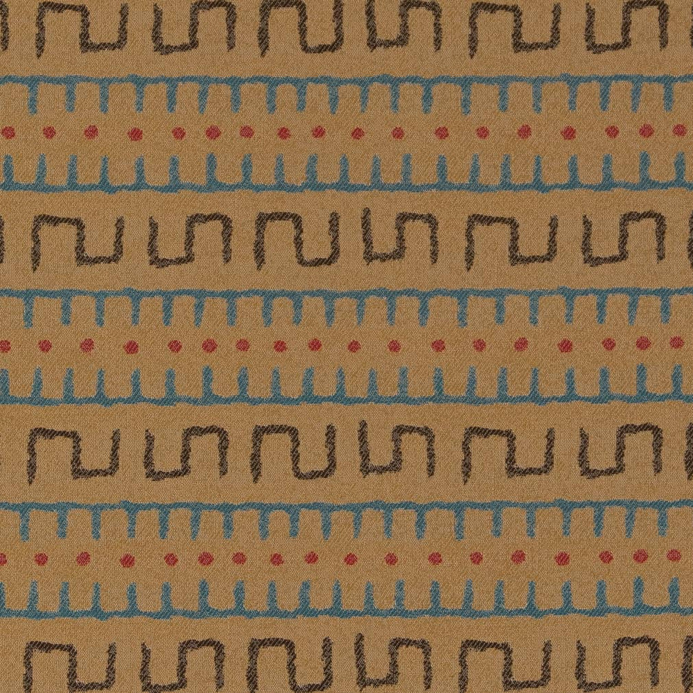 D2033 Camel by Charlotte Designer Fabric Southwest 100% Polypropylene Made In USA Exceeds 60,000 Wyzenbeek Rubs (Heavy Duty) </p><p>Repeat: Horizontal: 5" x Vertical: 5" 54 Inches - Swanky Fabrics -