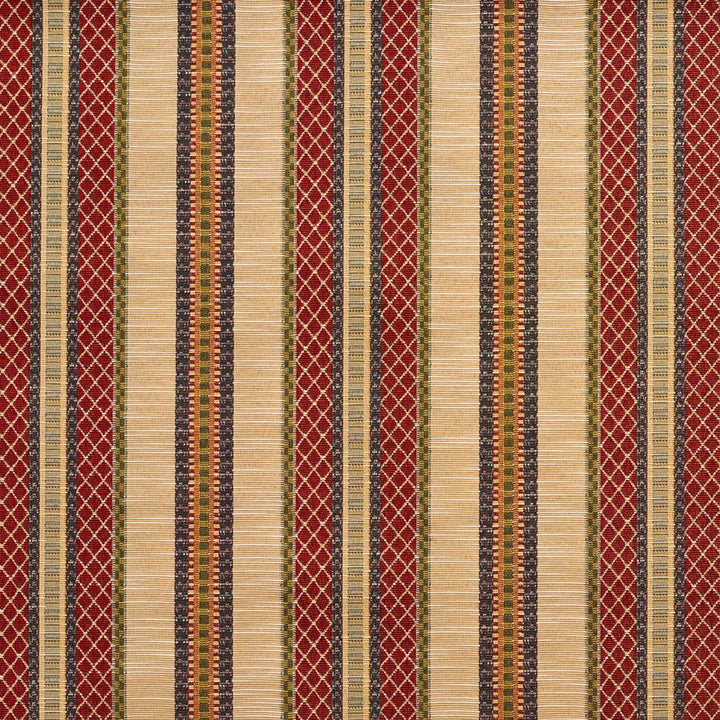 D2060 Ecru Stripe by Charlotte Designer Fabric Tapestry Classics II 70% Polyester, 30% Cotton Asia Exceeds 30,000 Wyzenbeek Rubs (Heavy Duty) </p><p>Repeat: Horizontal: 7.25" 54 Inches - Swanky Fabrics -